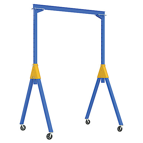 Knockdown Adjustable Steel Gantry Crane 4K 15 × 10 VG Casters