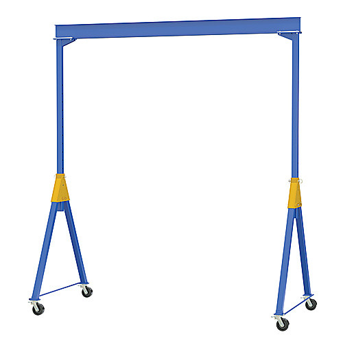 Knockdown Adjustable Steel Gantry Crane 6K 15 × 14 TL Casters