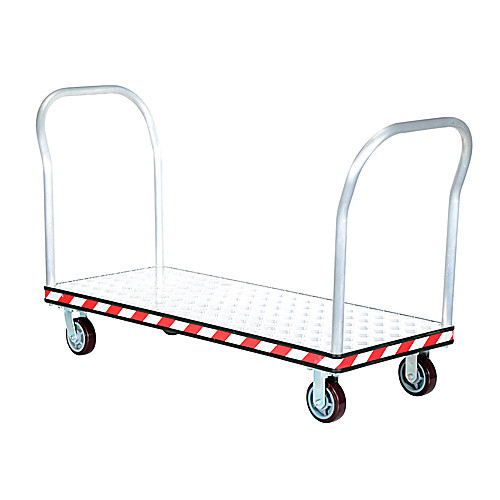 Alum Treadplate Platform Trk 24 × 57 Dual Hdl