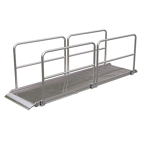 Alum Walk Ramp Handrail Overlap 144 × 38″