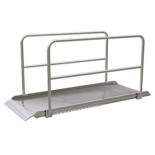 Alum Walk Ramp Handrail Overlap 96 × 38″