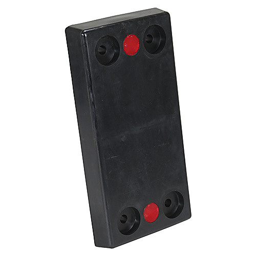 Rectangle Molded Rubber Bumper 3 × 24 × 12