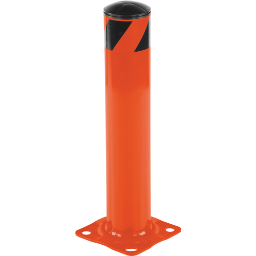 Steel Pipe Safety Bollard 24″ × 4.5″ Orange