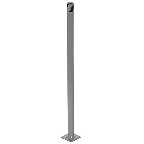 Steel Pipe Safety Bollard 36″ × 1.75″ Gray