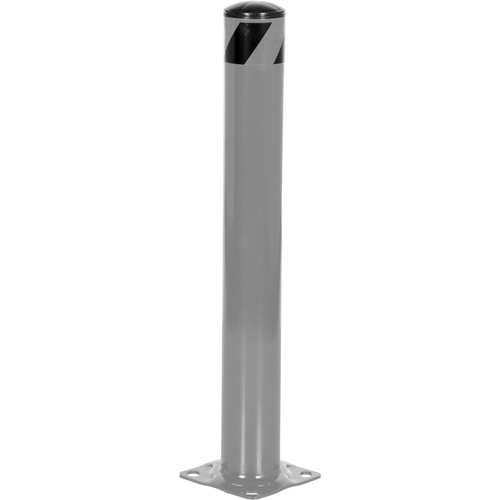 Steel Pipe Safety Bollard 36″ × 4.5″ Gray