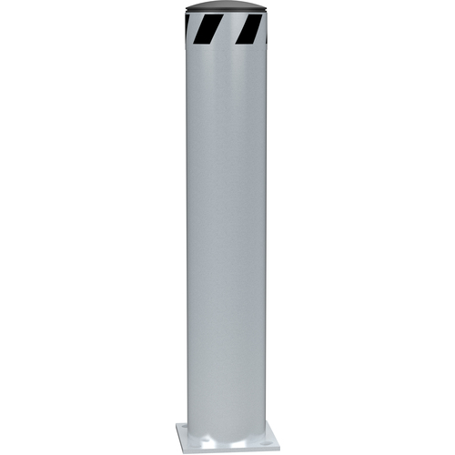 Steel Pipe Safety Bollard 36″ × 6.5″ Silver