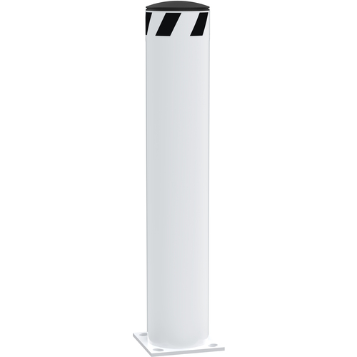 Steel Pipe Safety Bollard 36″ × 6.5″ White
