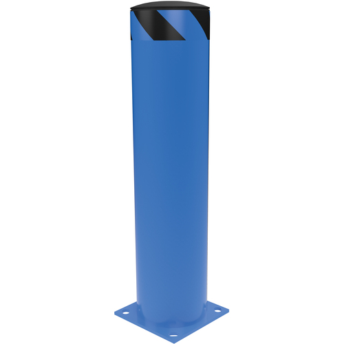Steel Pipe Safety Bollard 36″ × 8.5″ Blue