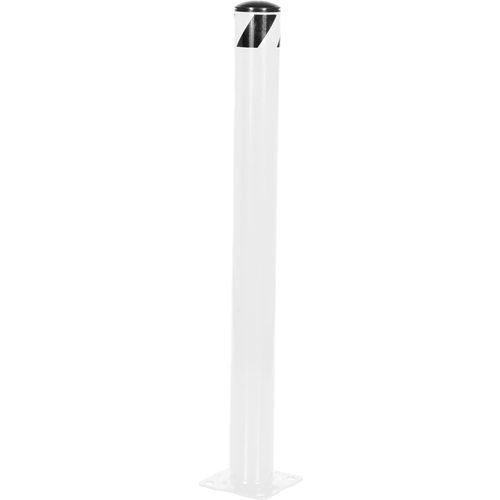 Steel Pipe Safety Bollard 42″ × 5.5″ White