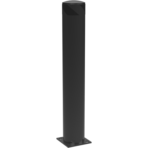 Steel Pipe Safety Bollard 42″ × 6.5″ Black