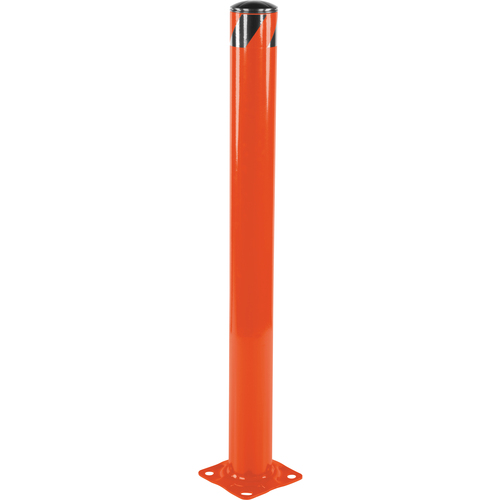 Steel Pipe Safety Bollard 48″ × 4.5″ Orange
