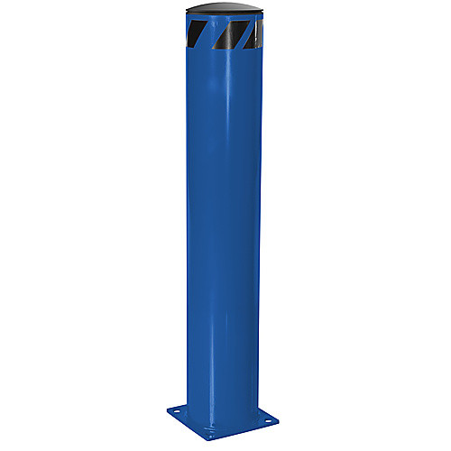 Steel Pipe Safety Bollard 48″ × 8.5″ Blue