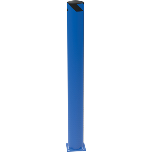 Steel Pipe Safety Bollard 62″ × 6.5″ Blue