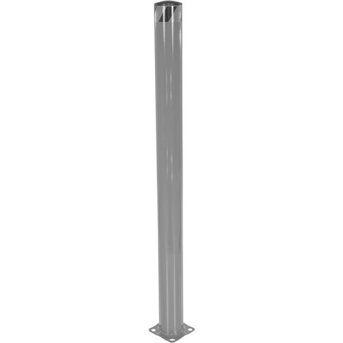 Steel Pipe Safety Bollard 72″ × 5.5″ Gray