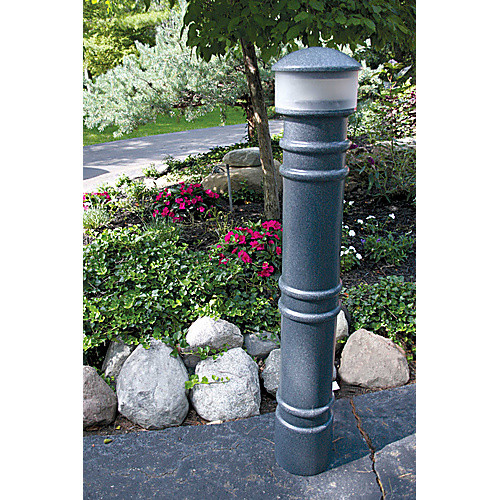 GREY BOLLARD-AC LIGHT 57″