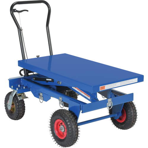 Pneumatic Tire Hydraulic Cart 1500 lbs