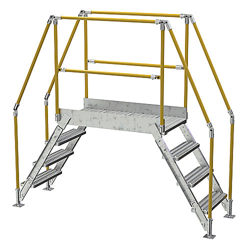 Galvanized Cross-Over Ladder 91 × 82.15″ 4 Step