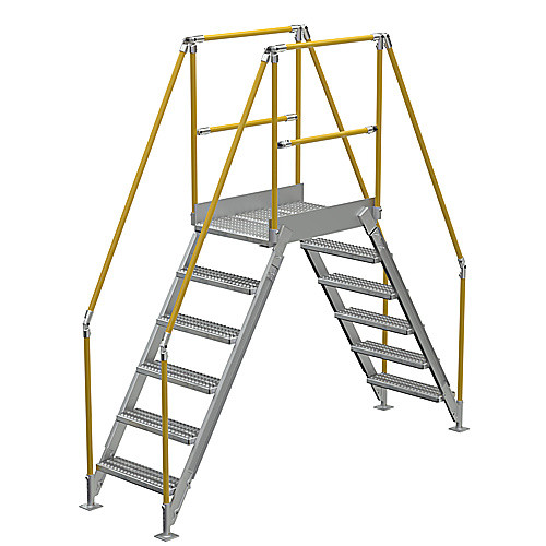 Aluminum Cross Over Ladder 26″ Wide 6 Step