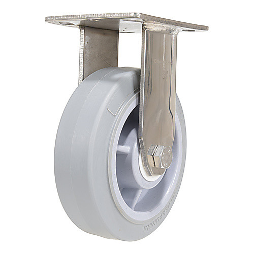 6 × 2 TPR SS Rig Rigid Caster