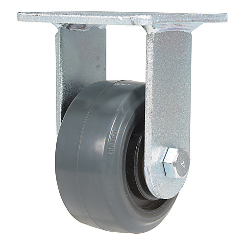 4X2 RUBBER RIGID CASTER
