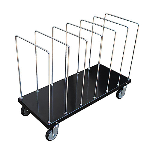 Portable Carton Cart W/ Dividers 18 × 44