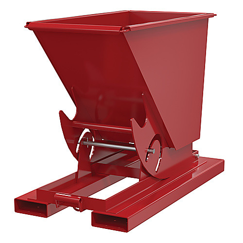 Hopper W/O Bump & Dump LD .33 Cu 2K S Red