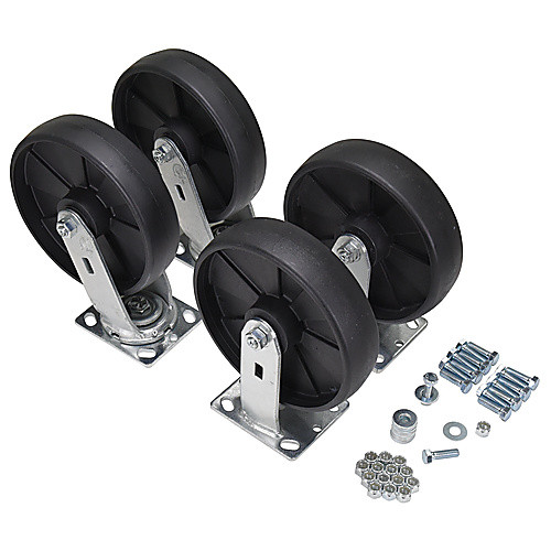 8″ × 2″ Glass Filled Nylon Caster Kit 5000# Cap