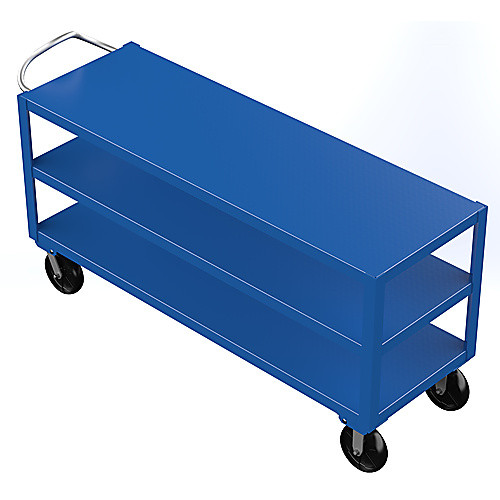 Heavy Duty Ergo Handle Cart 3Shelf 24 × 72