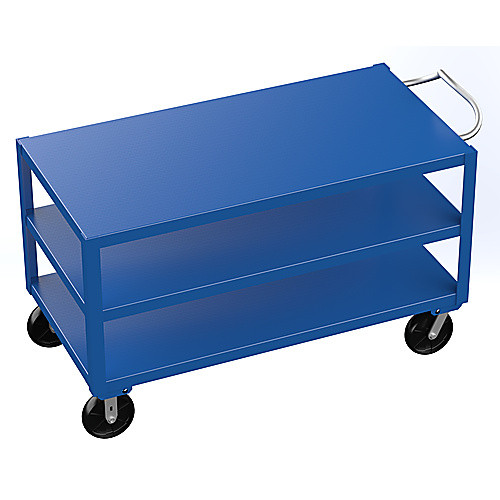 Heavy Duty Ergo Handle Cart 3Shelf 30 × 60