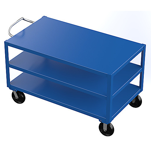 Heavy Duty Ergo Handle Cart 3Shelf 34 × 60