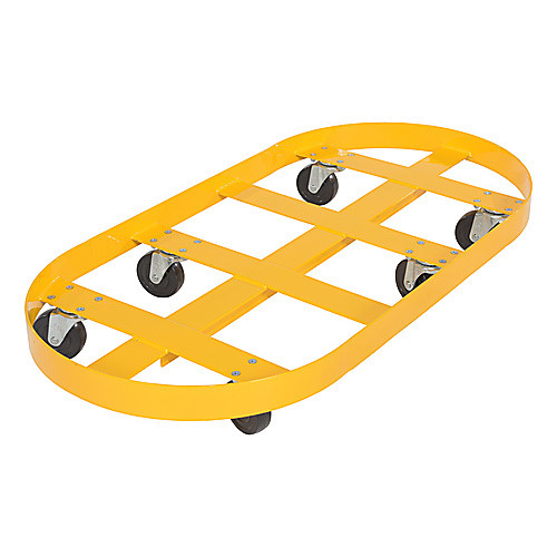 Double Drum Dolly 55 Gallon Hard Rubber Casters