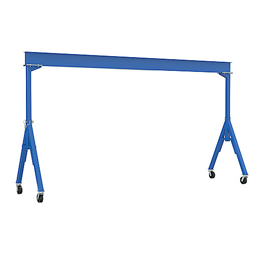 Fixed Ht Stl Gantry Crane 8K 118″ TL Casters