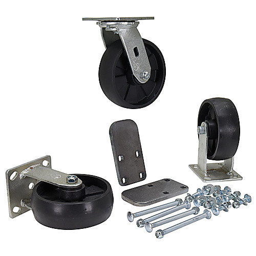 6″ × 2″ Glass Filled Nylon Caster Kit 3.6K