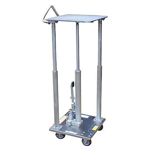 Hyd Post Table-Partial SS 500 lb 18 × 18