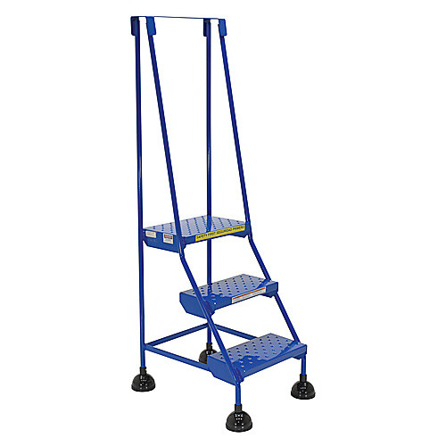 Spring Loaded Roll Ladder Perf 3 Stp Blu