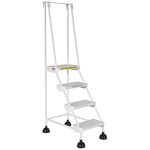 Spring Loaded Roll Ladder Perf 4 Stp Wht
