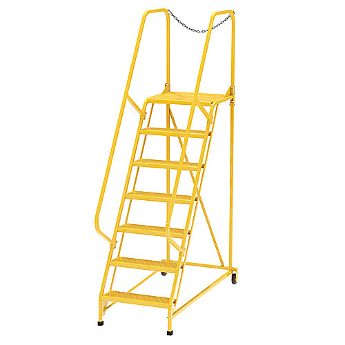 Maintenance Ladder Perforated 7-Step Yellow