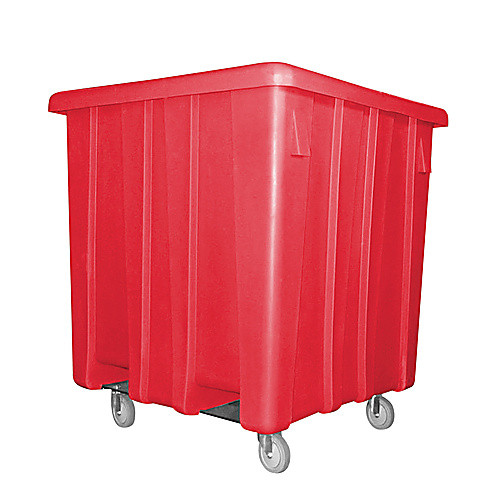 Bulk Container W/Casters Red 39″