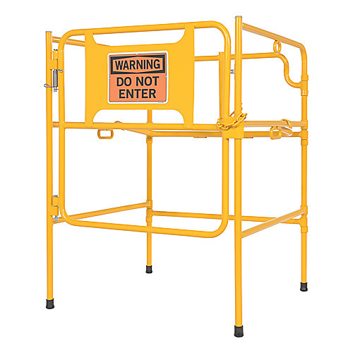 Man Hole Guard Rail Up To 32″ With Sign