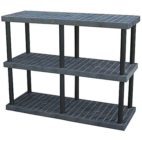 Plastic Bulk Shelf&Storage 66 × 24 3 Shelf