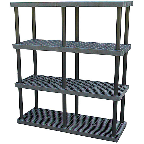 Plastic Bulk Shelf&Storage 66 × 24 4 Shelf