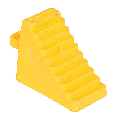 Polyethylene Wheel Chock 3 Lbs Yellow