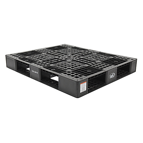 Black Plastic Pallet 6600 lb 48 × 40