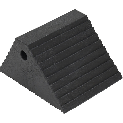 Plastic Dual Slope Wheel Chock Black