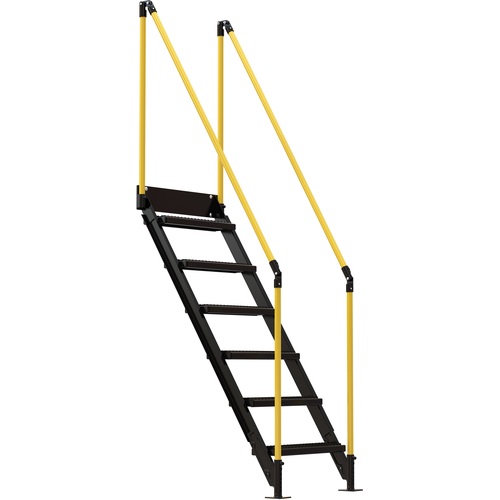 Persnl Wk Plt Stairs 6 70 Black & Yellow