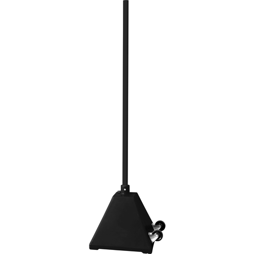 Black Pyramid Sign Base W/Pole & Wheels