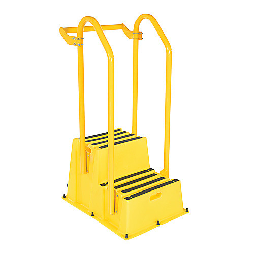 Step Poly Nest 2 Step Yl W/Hand&Back Rails Port