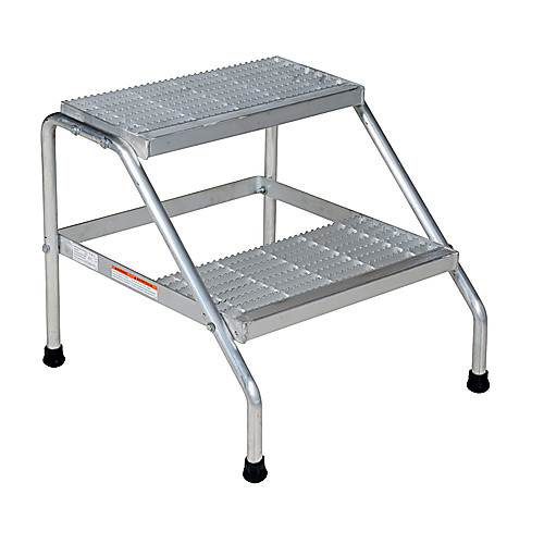 Aluminum Step Stand - 2 Step Knock-Down