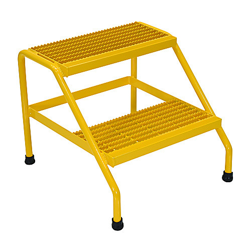 Alum Step Stand - 2 Step Welded Yellow