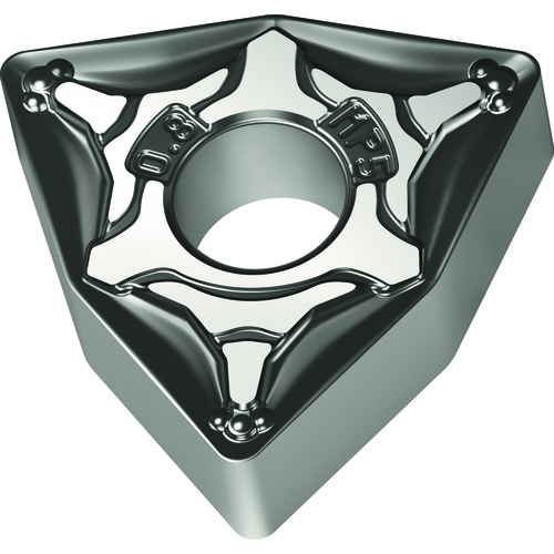 WNMG 432 Double-sided|G WPP10S, 1/32″ Corner Radius, 3/16″ Thick, 1/2″ Inscribed Circle, 80° Trigon, Turning Indexable Insert